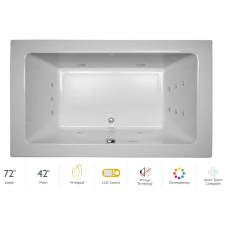 A large image of the Jacuzzi SIA7242 WCR 5CW White