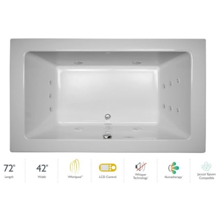 A large image of the Jacuzzi SIA7242 WCR 5IW White