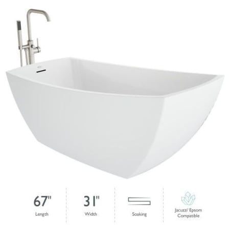 A large image of the Jacuzzi STN6731BUXXXX Gloss White