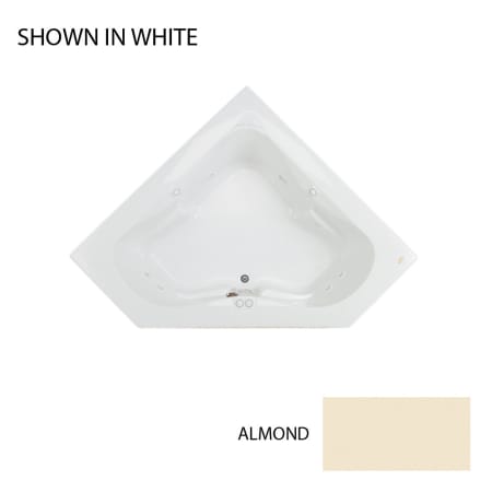 A large image of the Jacuzzi EPS6060 WCR 1HX Almond