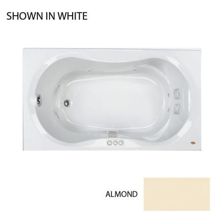 A large image of the Jacuzzi ESP7242 WLG 1XX Almond