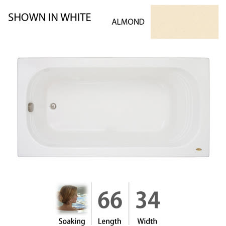 A large image of the Jacuzzi LUX6634 BUX XXX Almond