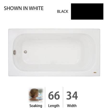 Jacuzzi LUX6634BUXXXXA Almond 66" x 34" Luxura Alcove ...