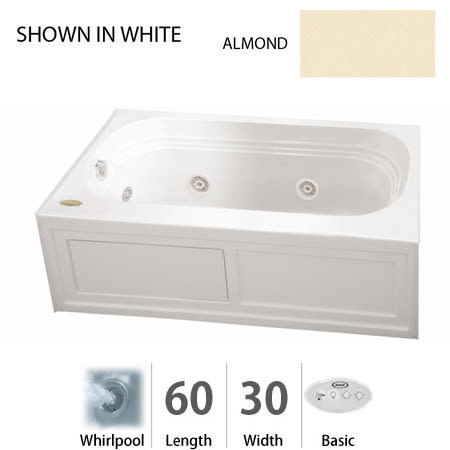 A large image of the Jacuzzi LXS6030 WLR 2HX Almond