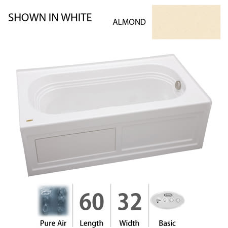 A large image of the Jacuzzi LXS6032 ALR 2XX Almond