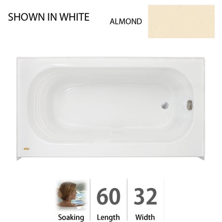 A large image of the Jacuzzi LXS6032 BRX XXX Almond