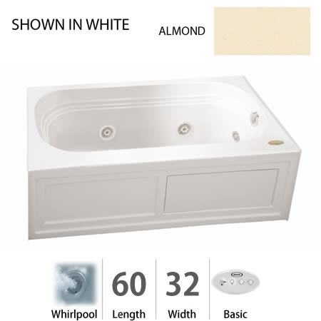 A large image of the Jacuzzi LXS6032 WLR 2XX Almond