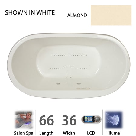 A large image of the Jacuzzi MIO6636 CCR 5IH Almond