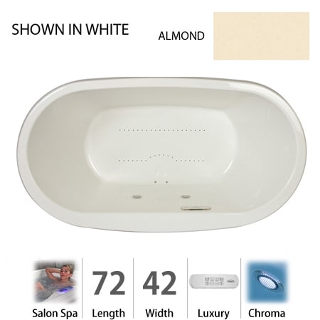 A large image of the Jacuzzi MIO7242 CCR 4CH Almond