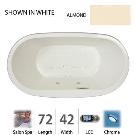 A large image of the Jacuzzi MIO7242 CCR 5CH Almond