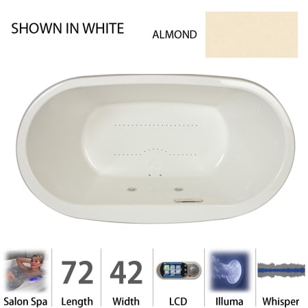A large image of the Jacuzzi MIO7242 CCR 5IW Almond
