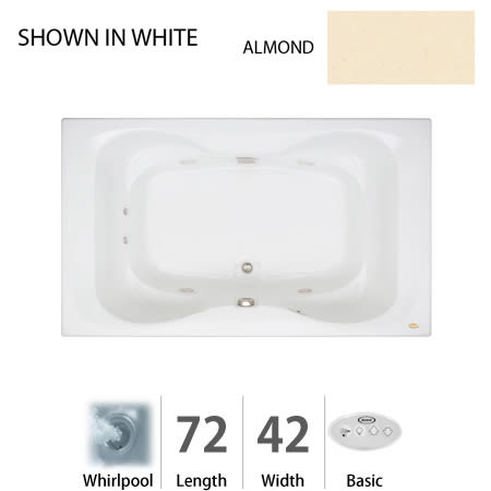 A large image of the Jacuzzi MIT7242 WCR 2XX Almond