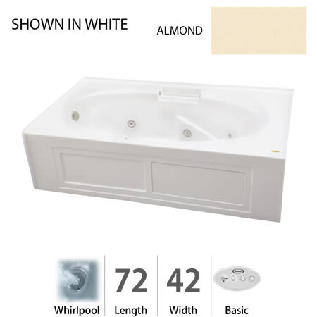 A large image of the Jacuzzi MJS7242 WRL 2XX Almond
