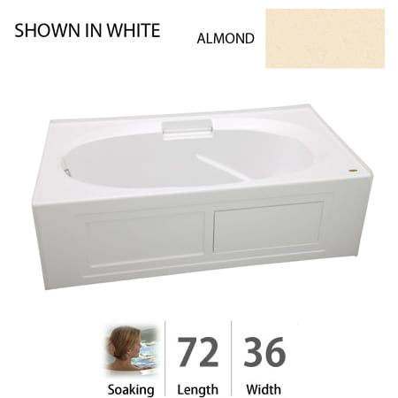 A large image of the Jacuzzi NVS7236 BRX XXX Almond