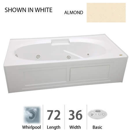 A large image of the Jacuzzi NVS7236 WLR 2XX Almond