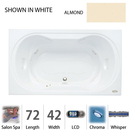 A large image of the Jacuzzi REA7242 CCR 5CW Almond