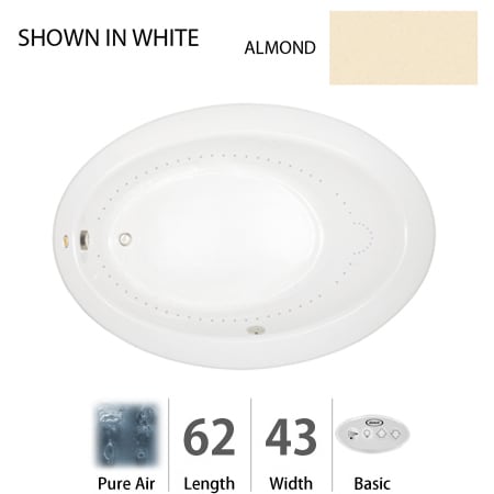 A large image of the Jacuzzi RIV6243 ARL 2XX Almond