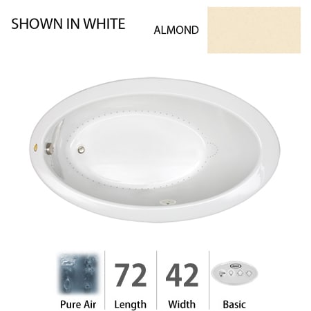 A large image of the Jacuzzi RIV7242 ALR 2XX Almond