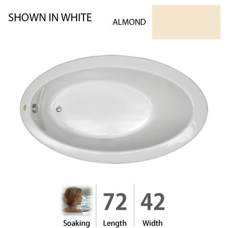 A large image of the Jacuzzi RIV7242 BUX XXX Almond