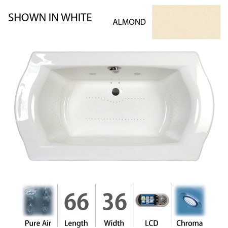 A large image of the Jacuzzi SAL6636 ACR 5CX Almond