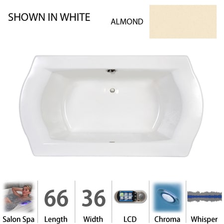 A large image of the Jacuzzi SAL6636 CCR 5CW Almond
