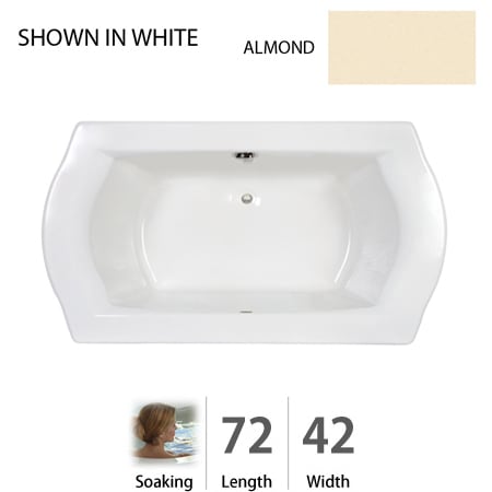 A large image of the Jacuzzi SAL7242 BCX XXX Almond