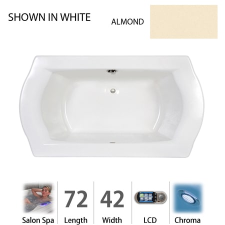 A large image of the Jacuzzi SAL7242 CCR 5CH Almond