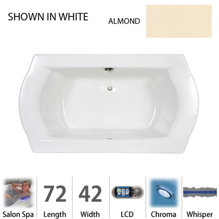 A large image of the Jacuzzi SAL7242 CCR 5CW Almond