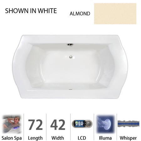 A large image of the Jacuzzi SAL7242 CCR 5IW Almond