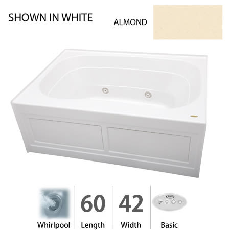 A large image of the Jacuzzi SGS6042 WCF 2XX Almond