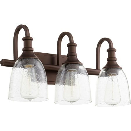 A large image of the James Allan QIBF51070 Oiled Bronze / Clear Seeded