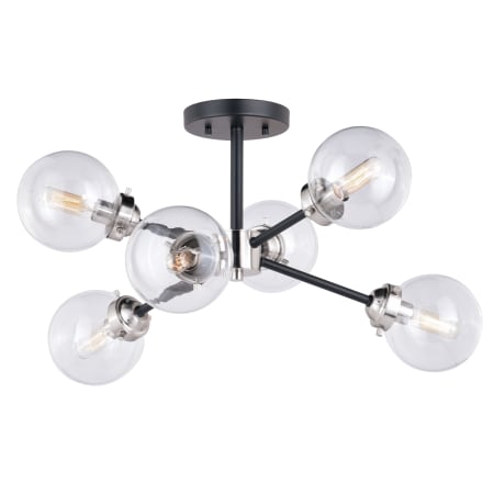 A large image of the James Allan VXCF93204 Satin Nickel / Oil Rubbed Bronze