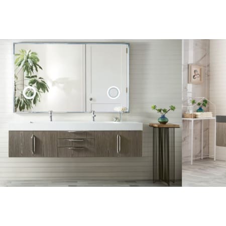 James Martin Vanities 389 V72D LTO A MW Latte Oak Mercer Island 73
