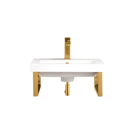 A large image of the James Martin Vanities 055BK1620WG2 Radiant Gold
