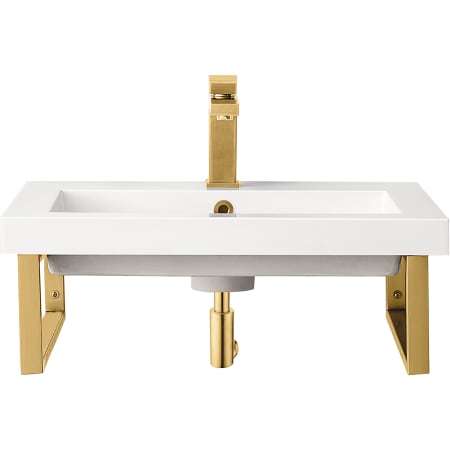 A large image of the James Martin Vanities 055BK1823.6WG2 Radiant Gold