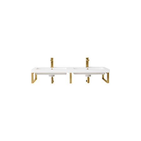 A large image of the James Martin Vanities 055BK1847WG2 Radiant Gold