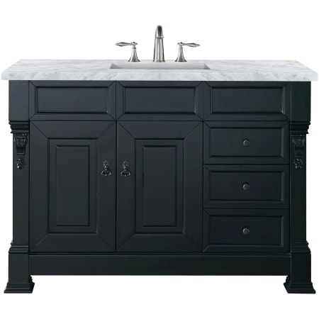 A large image of the James Martin Vanities 147-114-526-3CAR Antique Black