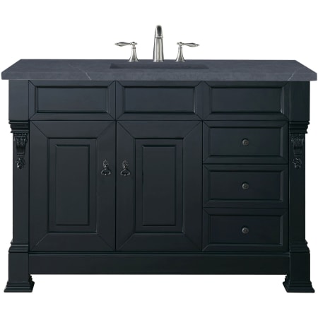 A large image of the James Martin Vanities 147-114-526-3CSP Antique Black