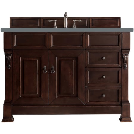 A large image of the James Martin Vanities 147-114-526-3CBL Burnished Mahogany