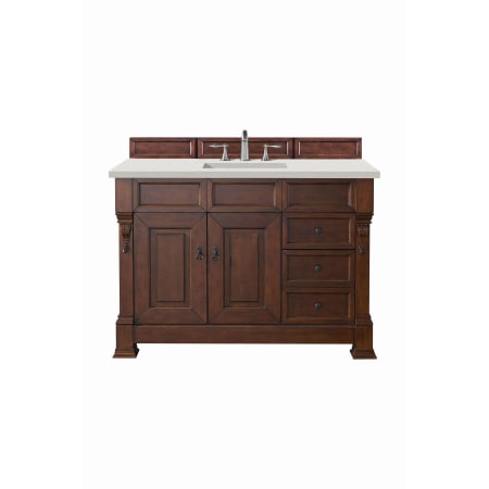A large image of the James Martin Vanities 147-114-526-3LDL Warm Cherry
