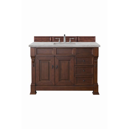 A large image of the James Martin Vanities 147-114-526-3VSL Warm Cherry