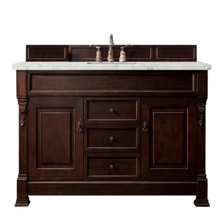 A large image of the James Martin Vanities 147-114-531-3EJP Burnished Mahogany