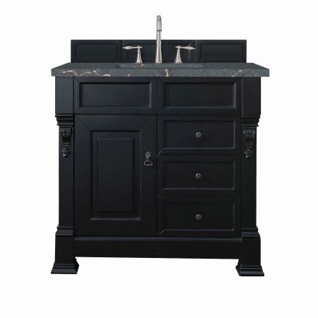 A large image of the James Martin Vanities 147-114-556-3PBL Antique Black