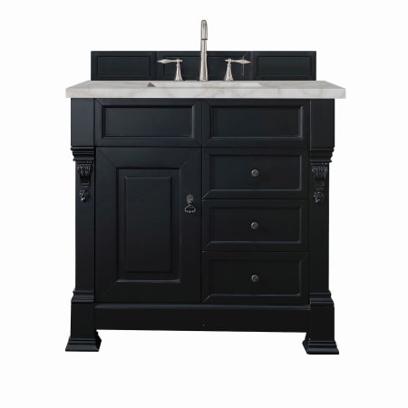 A large image of the James Martin Vanities 147-114-556-3VSL Antique Black