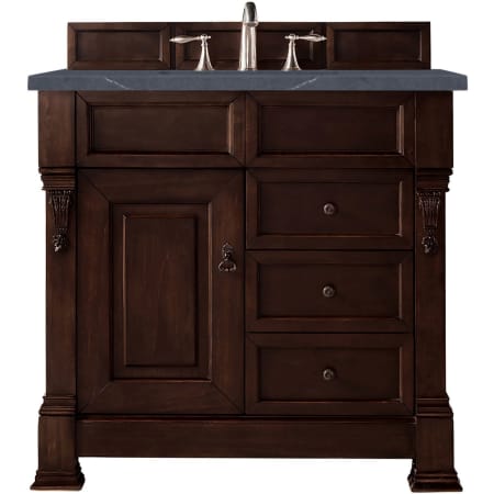 A large image of the James Martin Vanities 147-114-556-3CSP Burnished Mahogany