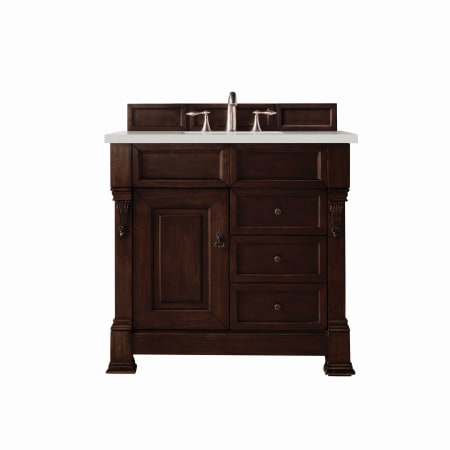 A large image of the James Martin Vanities 147-114-556-3LDL Burnished Mahogany