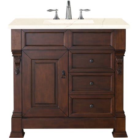 A large image of the James Martin Vanities 147-114-556-3EMR Warm Cherry
