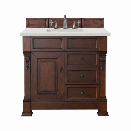 A large image of the James Martin Vanities 147-114-556-3LDL Warm Cherry
