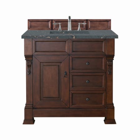 A large image of the James Martin Vanities 147-114-556-3PBL Warm Cherry