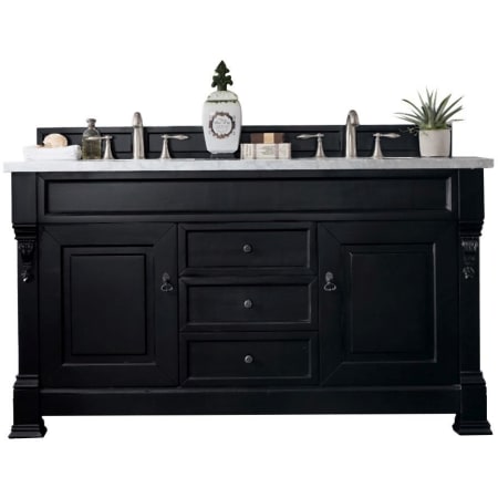 A large image of the James Martin Vanities 147-114-561-3CAR Antique Black